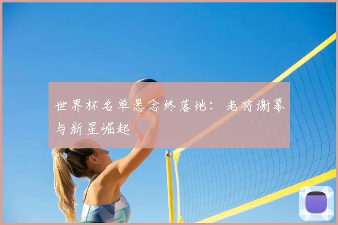 世界杯名单悬念终落地：老将谢幕与新星崛起